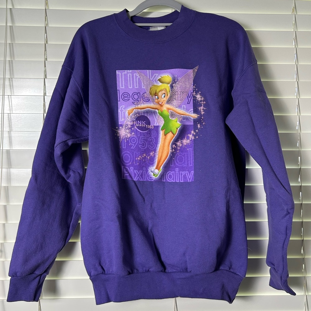 Disney Purple Tinker Bell Sweatshirt
